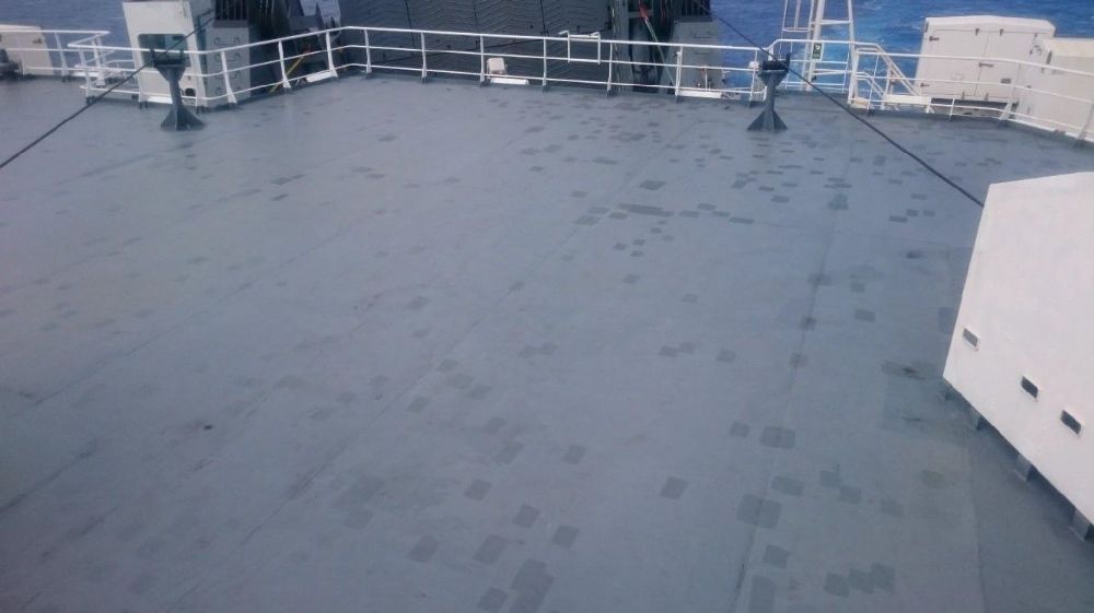 Upper deck after treatment